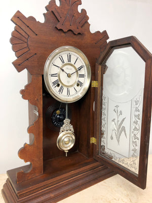 Antique ANSONIA U.S.A Cottage Chime Mantel Clock | eXibit collection