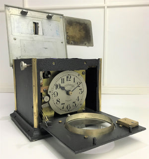 Antique Industrial Time Stamp Mantel Clock | eXibit collection