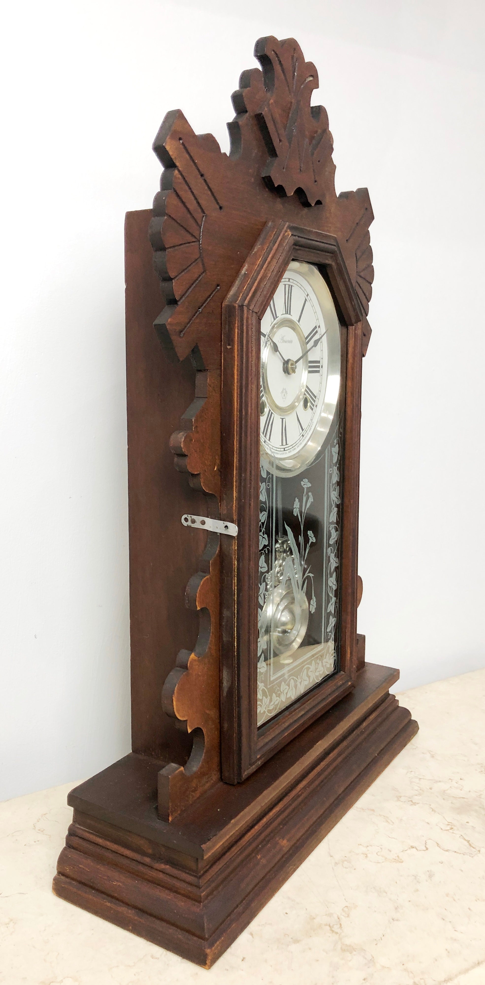 Antique ANSONIA U.S.A Cottage Chime Mantel Clock | eXibit collection