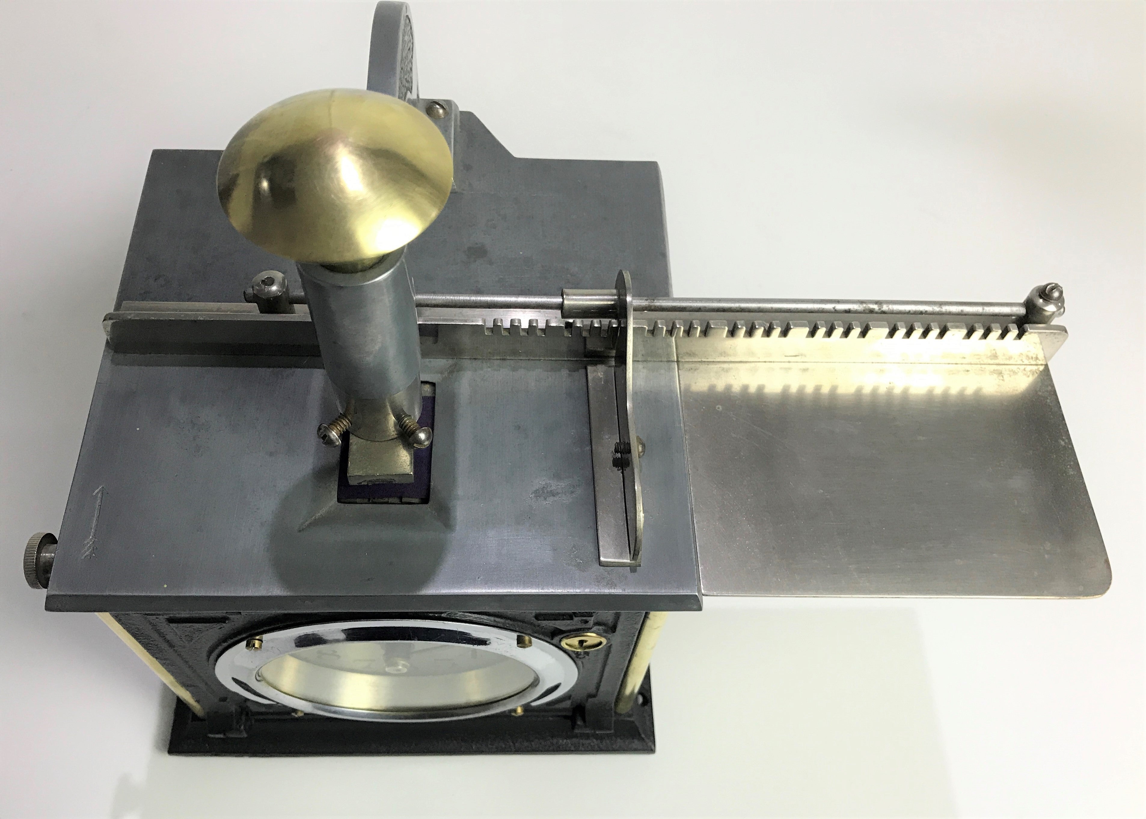 Antique Industrial Time Stamp Mantel Clock | eXibit collection