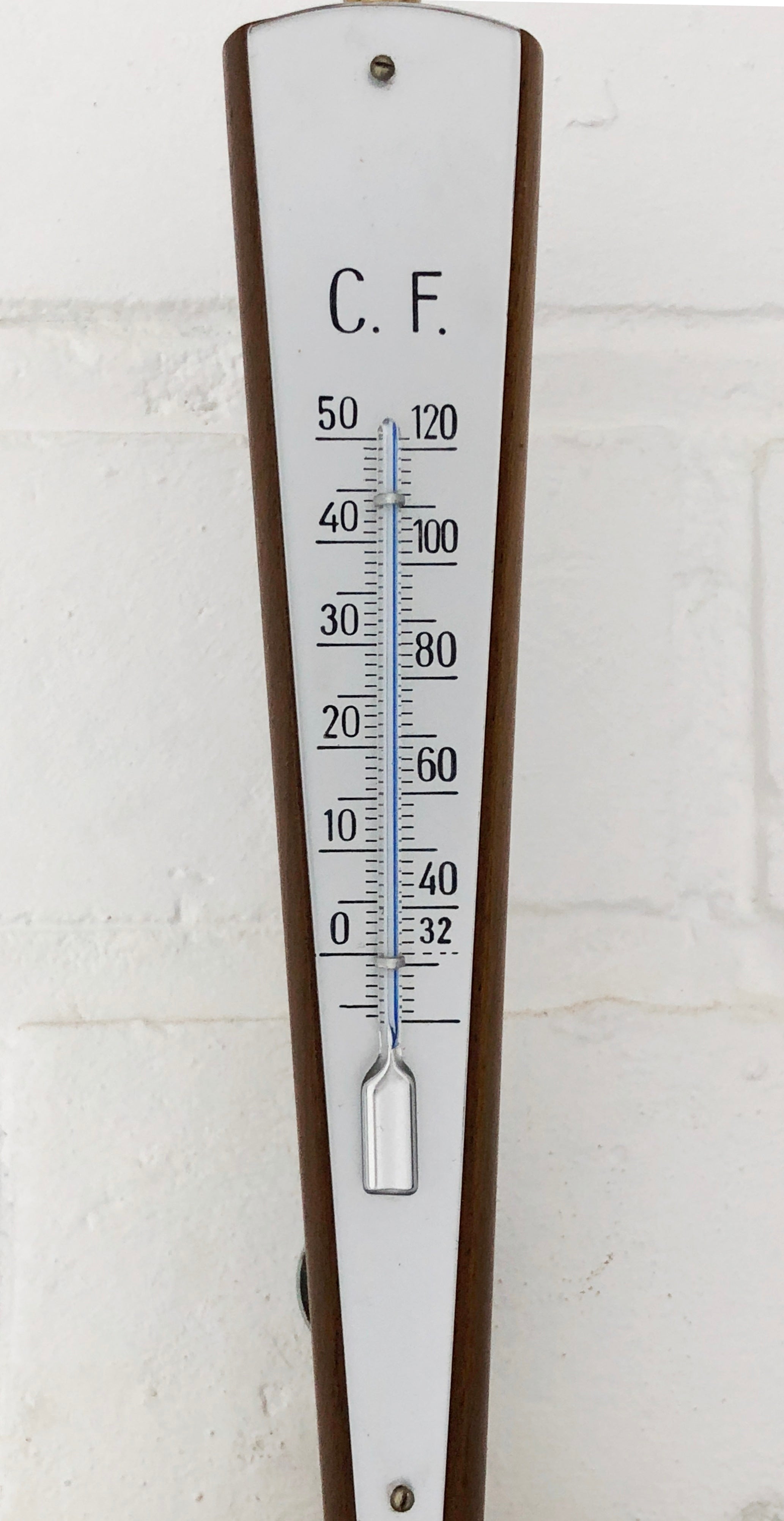 Vintage GISCHARD Aneroid German Wall Barometer and Thermometer | eXibit collection