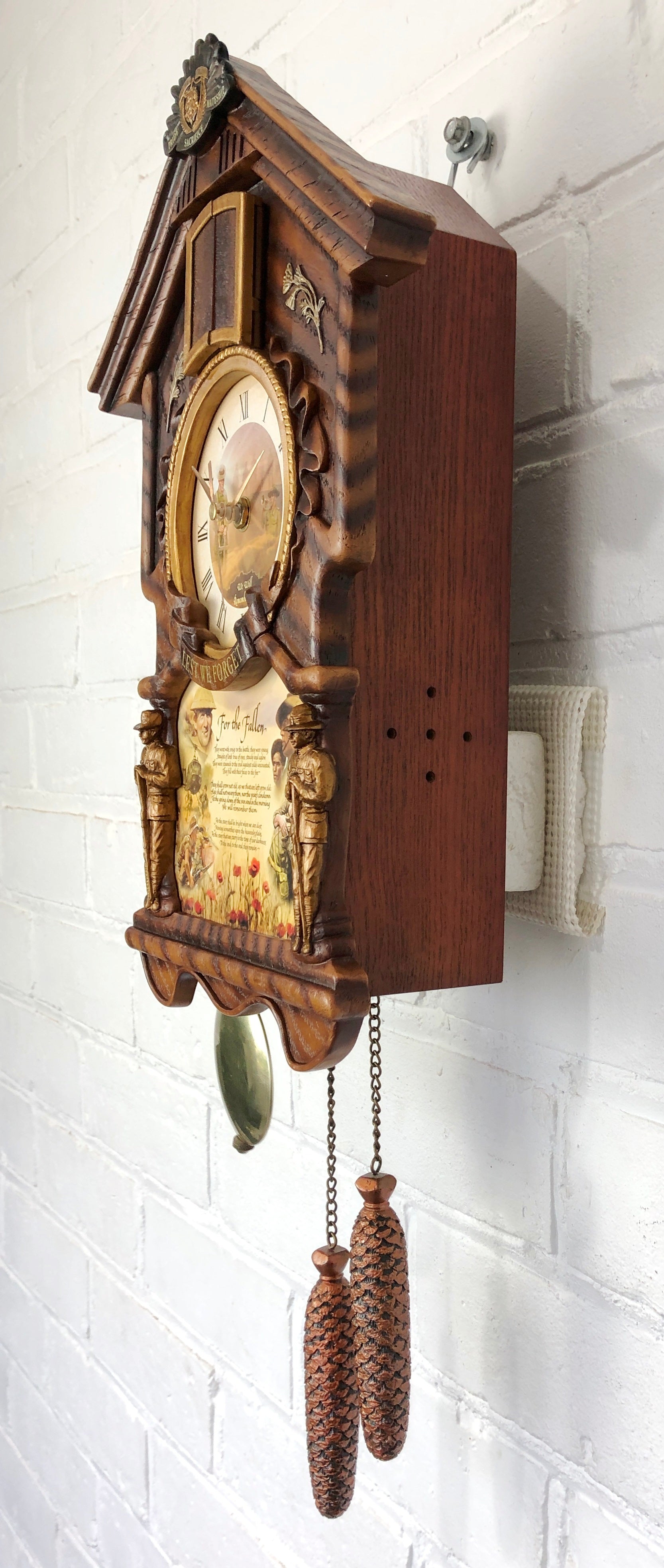 Gallipoli Lest We Forget Soldier Tribute Cuckoo Wall Clock | Adelaide ...