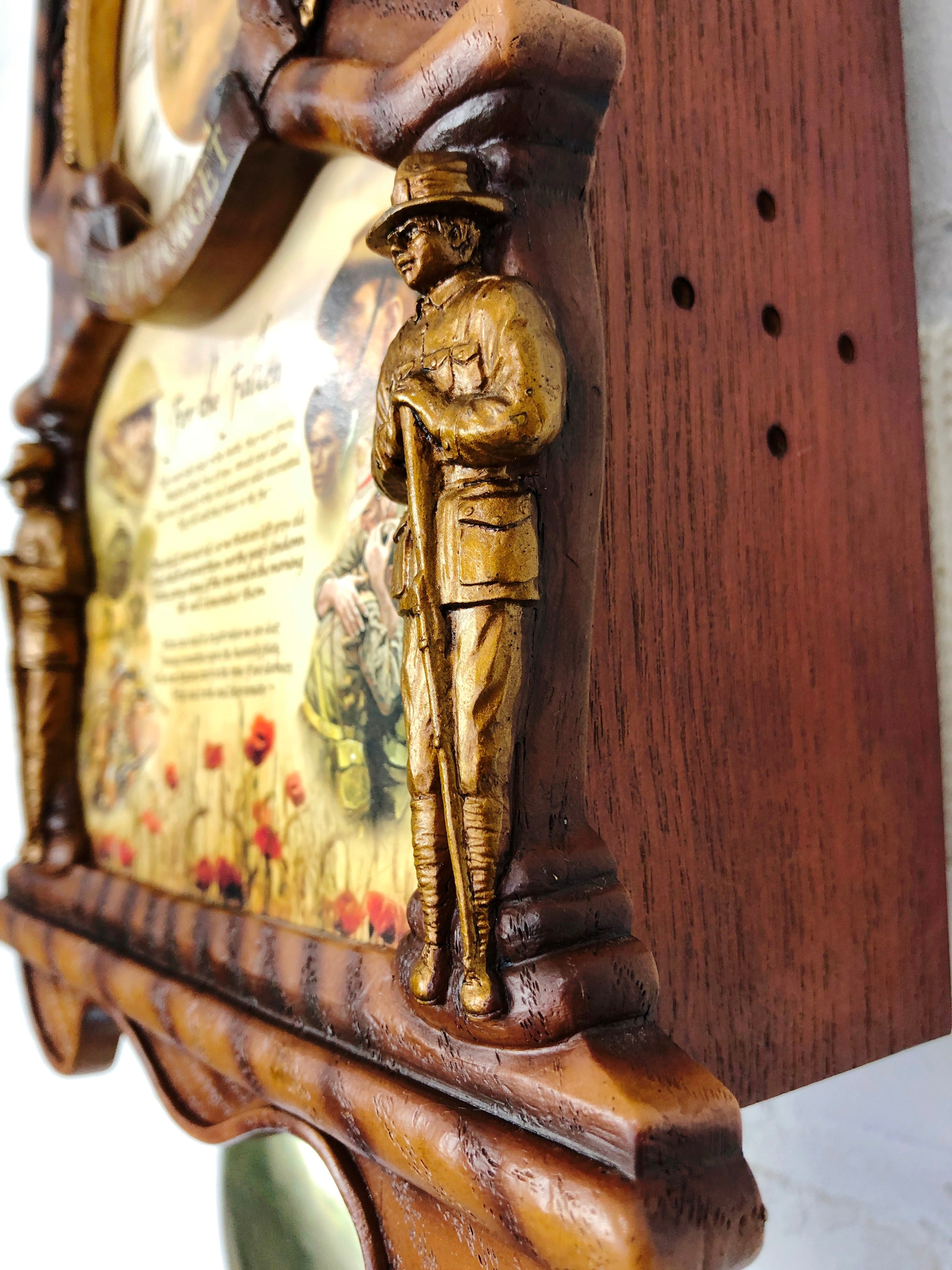 Gallipoli Lest We Forget Soldier Tribute Cuckoo Wall Clock | Adelaide ...