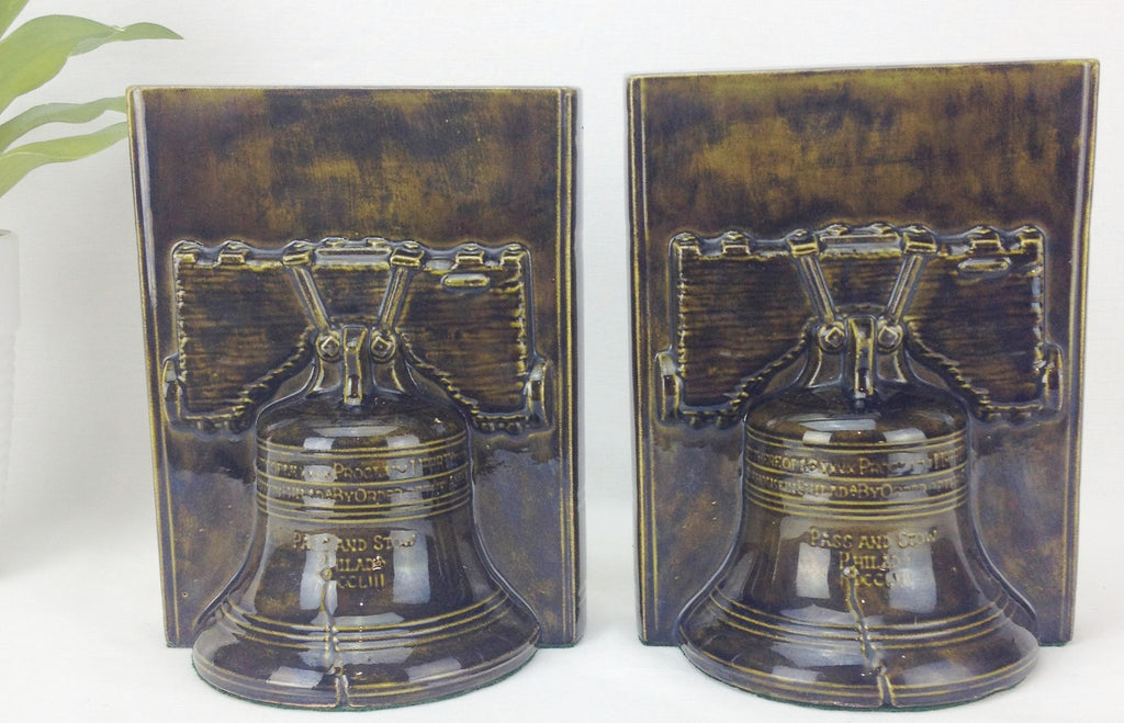 American Liberty Bell Bookcase Bookends | eXibit collection