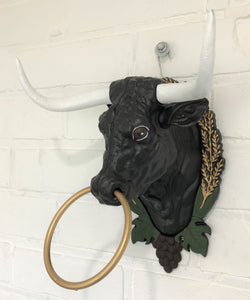 Vintage Cast Iron Bull Head | eXibit collection