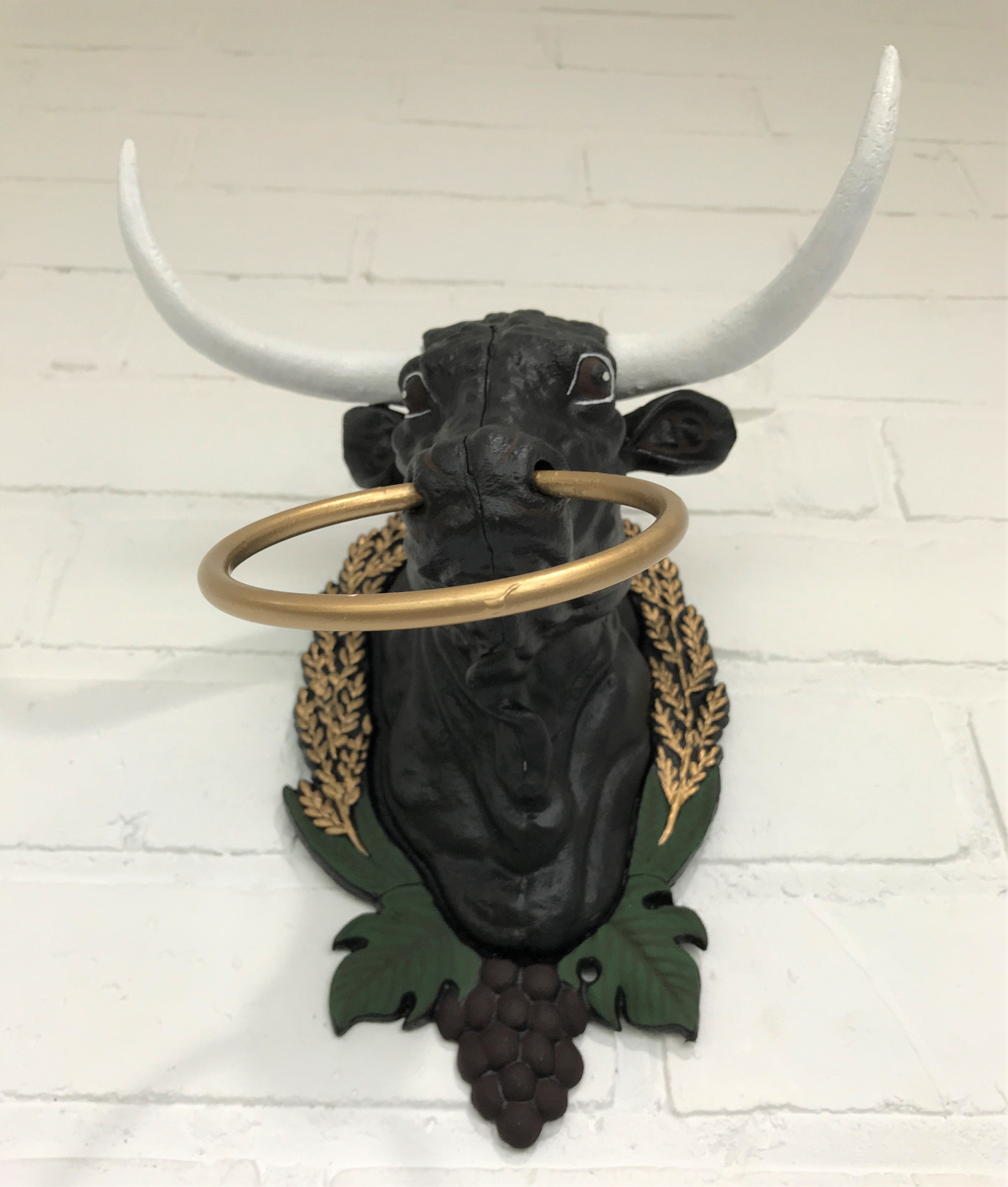 Vintage Cast Iron Bull Head | eXibit collection