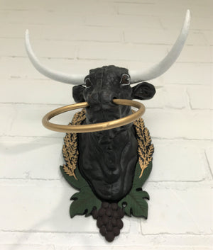 Vintage Cast Iron Bull Head | eXibit collection