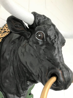 Vintage Cast Iron Bull Head | eXibit collection