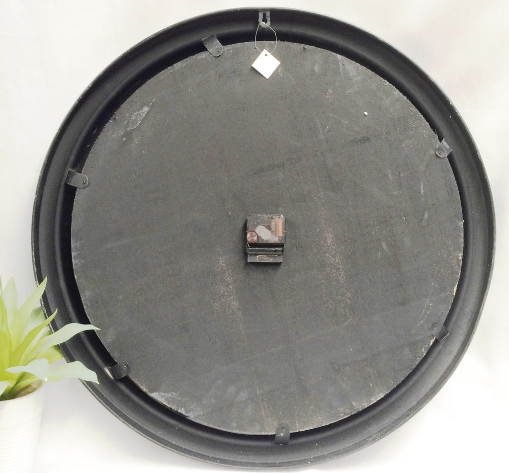 NEW Industrial Metal Abstract Round Battery Wall Clock | Adelaide Clocks