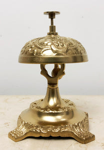 Vintage BRASS Hotel Shop Counter Desk Service Bell | Adelaide Clocks