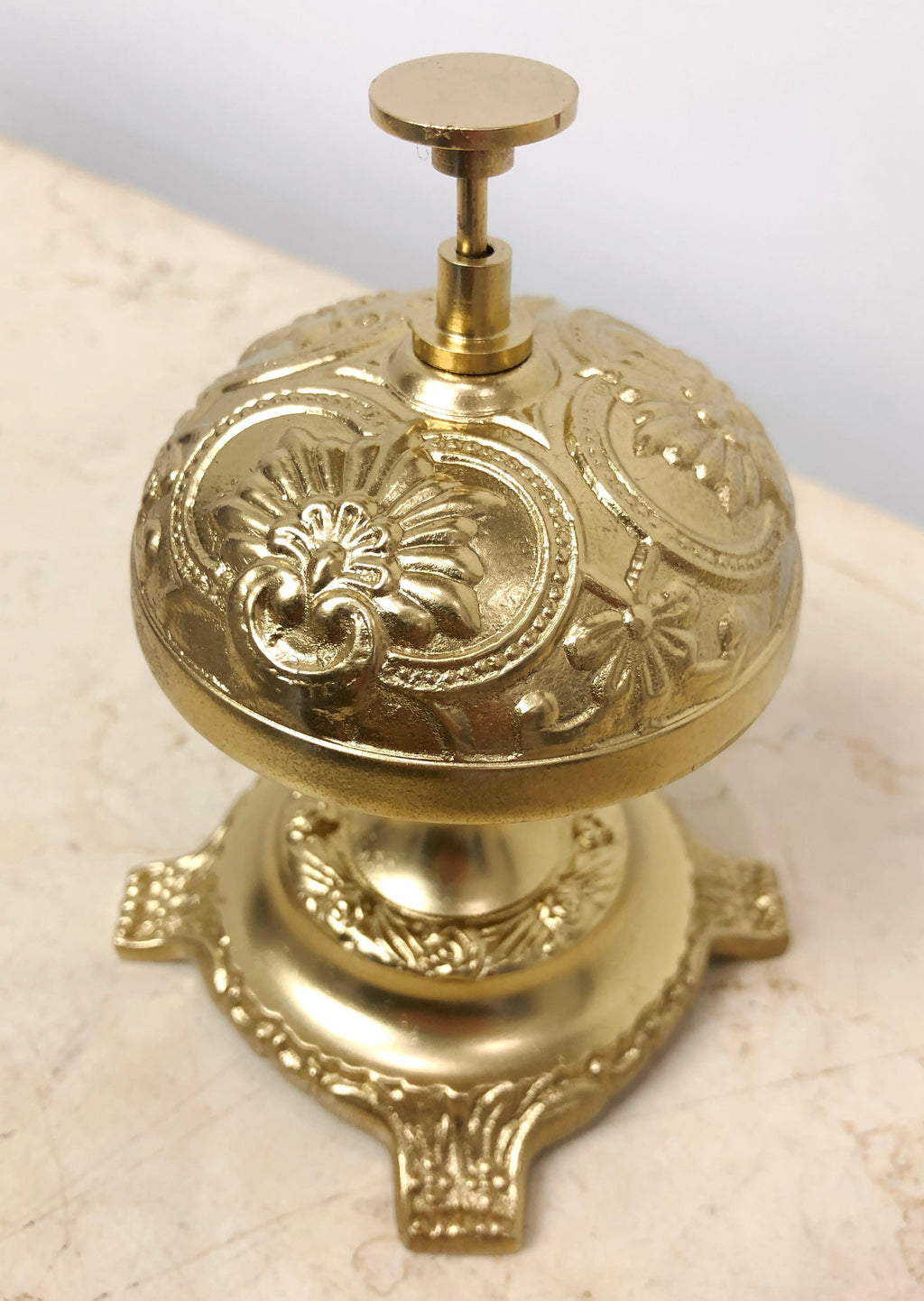 Vintage BRASS Hotel Shop Counter Desk Service Bell | Adelaide Clocks