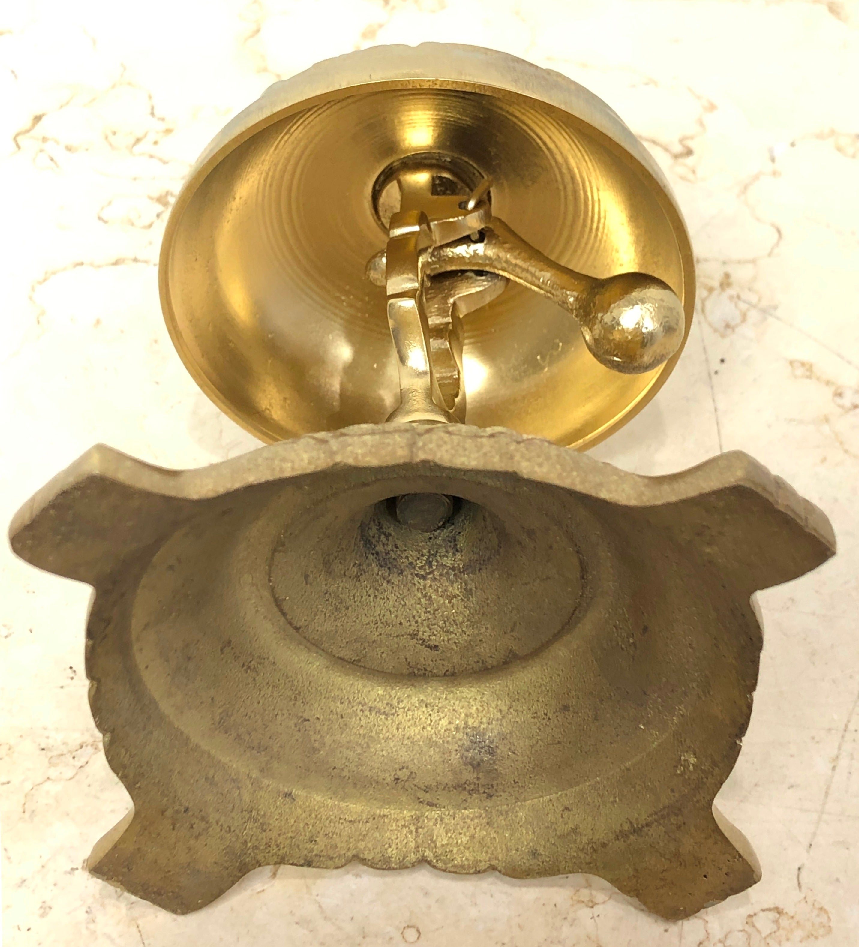 Vintage BRASS Shop Counter Desk Service Bell | eXibit collection