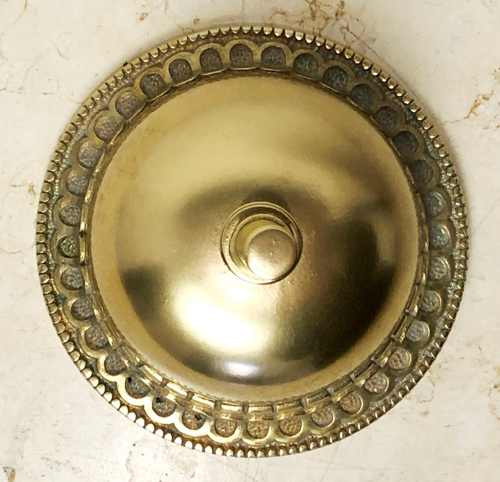 Antique WILSONS Brass Hotel Shop Counter Desk Service Bell | Adelaide Clocks