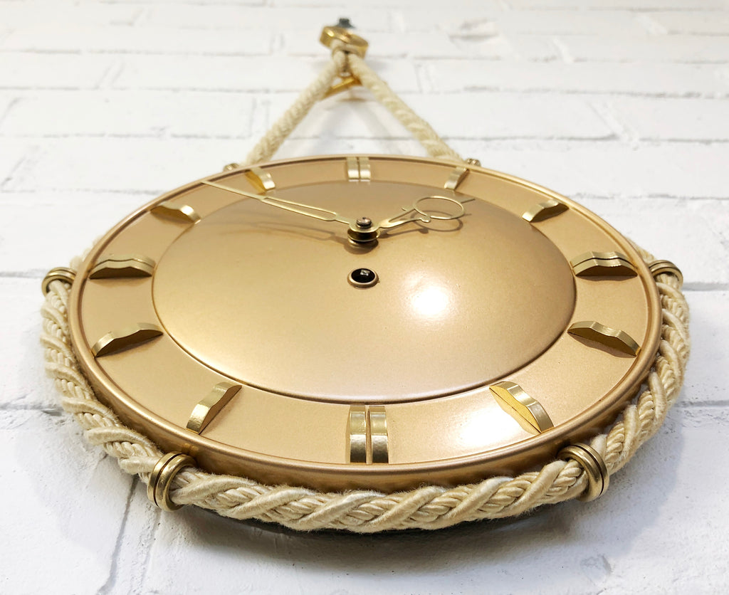 Vintage SCHATZ Maritime Ship Rope Wall Clock | eXibit collection