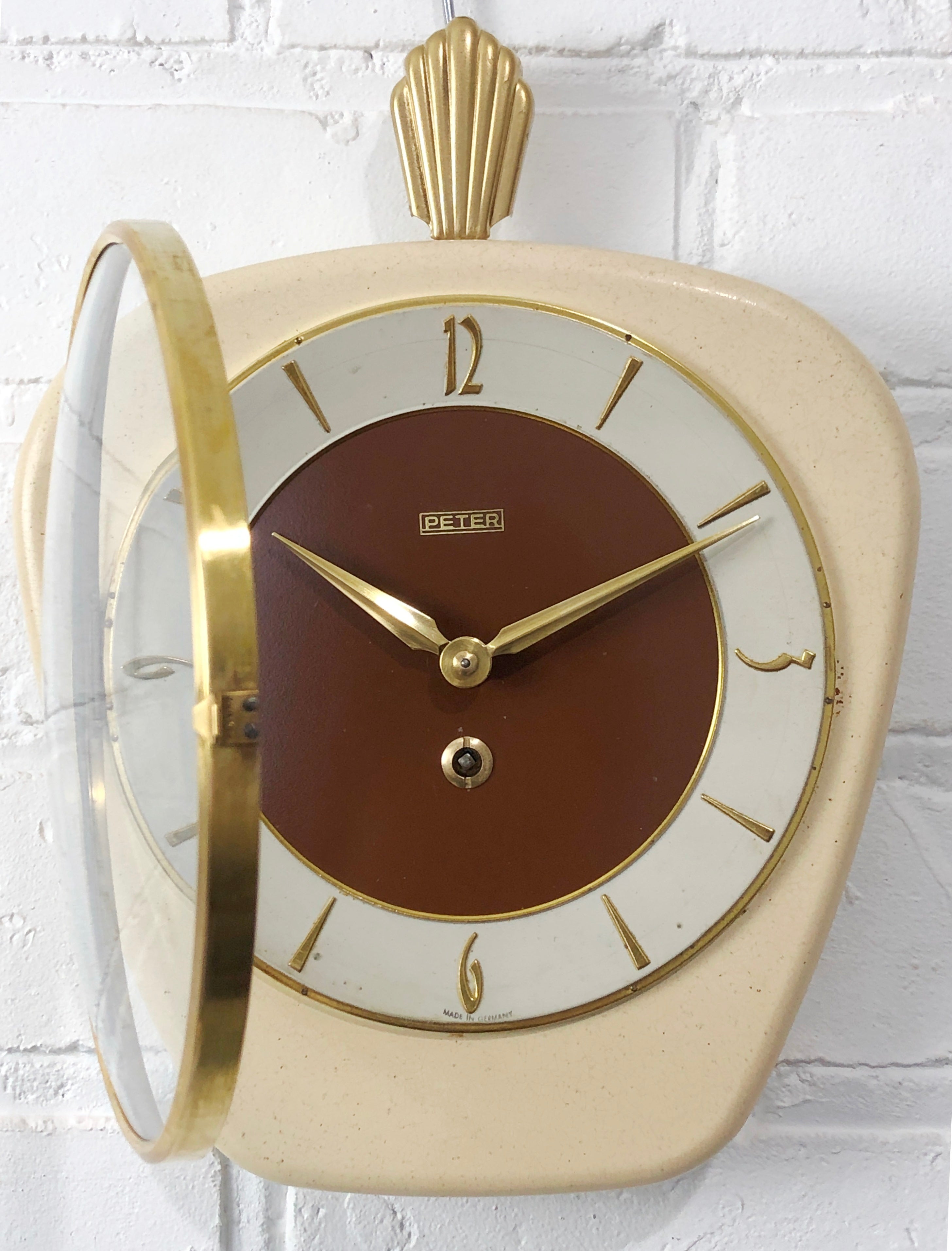 Vintage Original PETER UHREN German Kitchen Wall Clock | eXibit collection