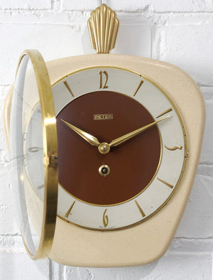 Vintage Original PETER UHREN German Kitchen Wall Clock | eXibit collection