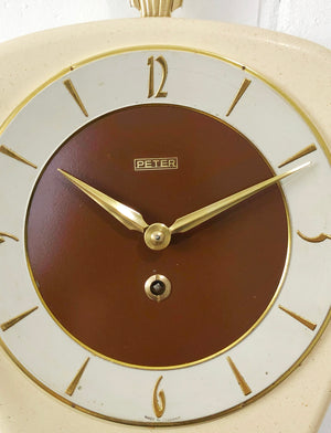 Vintage Original PETER UHREN German Kitchen Wall Clock | eXibit collection