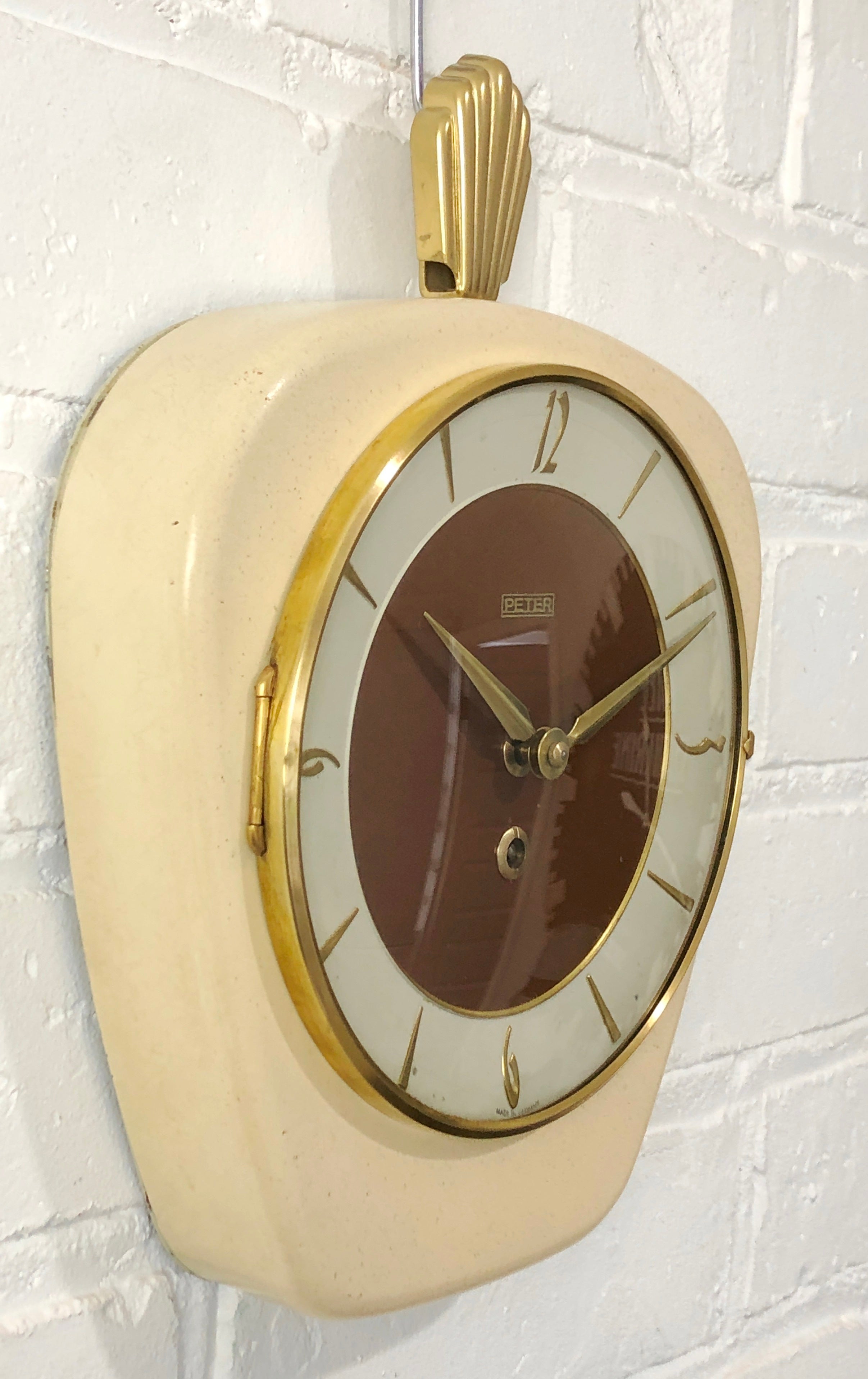 Vintage Original PETER UHREN German Kitchen Wall Clock | eXibit collection