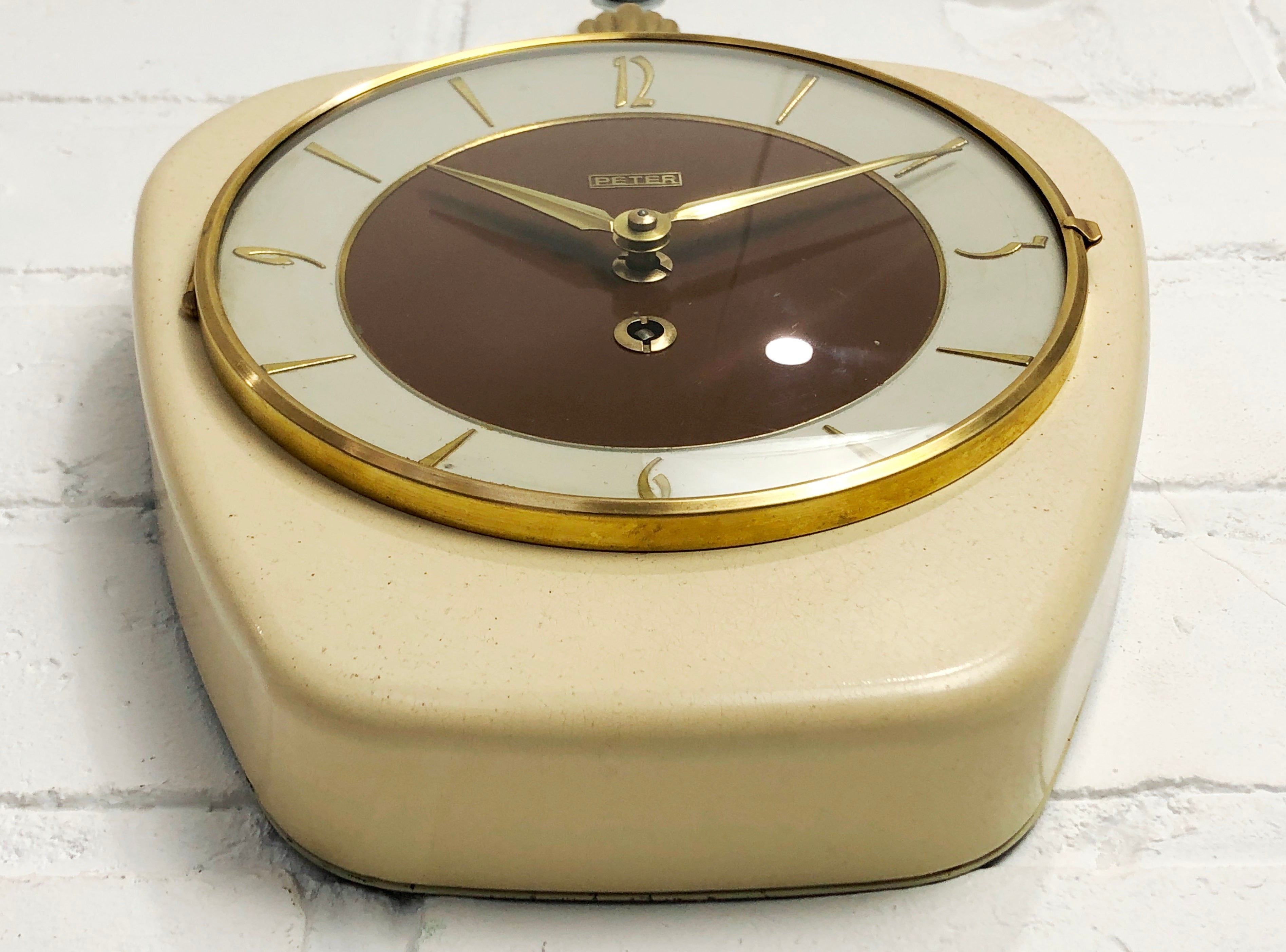 Vintage Original PETER UHREN German Kitchen Wall Clock | eXibit collection