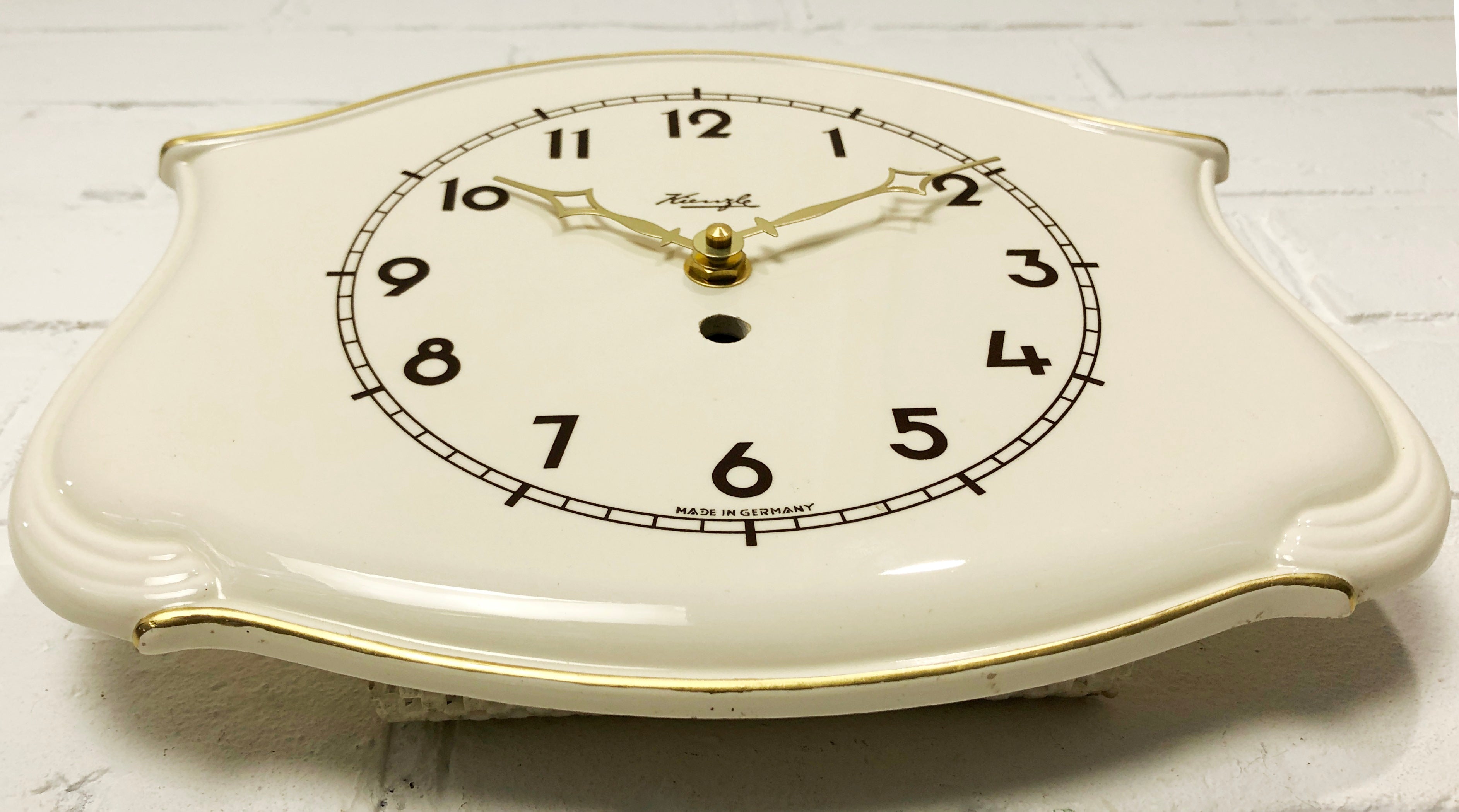 Vintage KIENZLE Ceramic Quartz Kitchen Wall Clock | eXibit collection