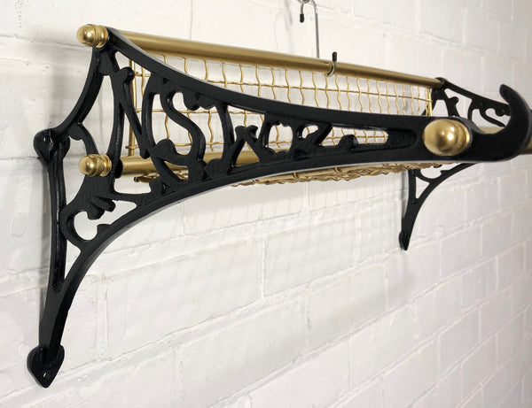 Vintage NSWR Cast Iron and Brass Railway Luggage Rack | eXibit collection