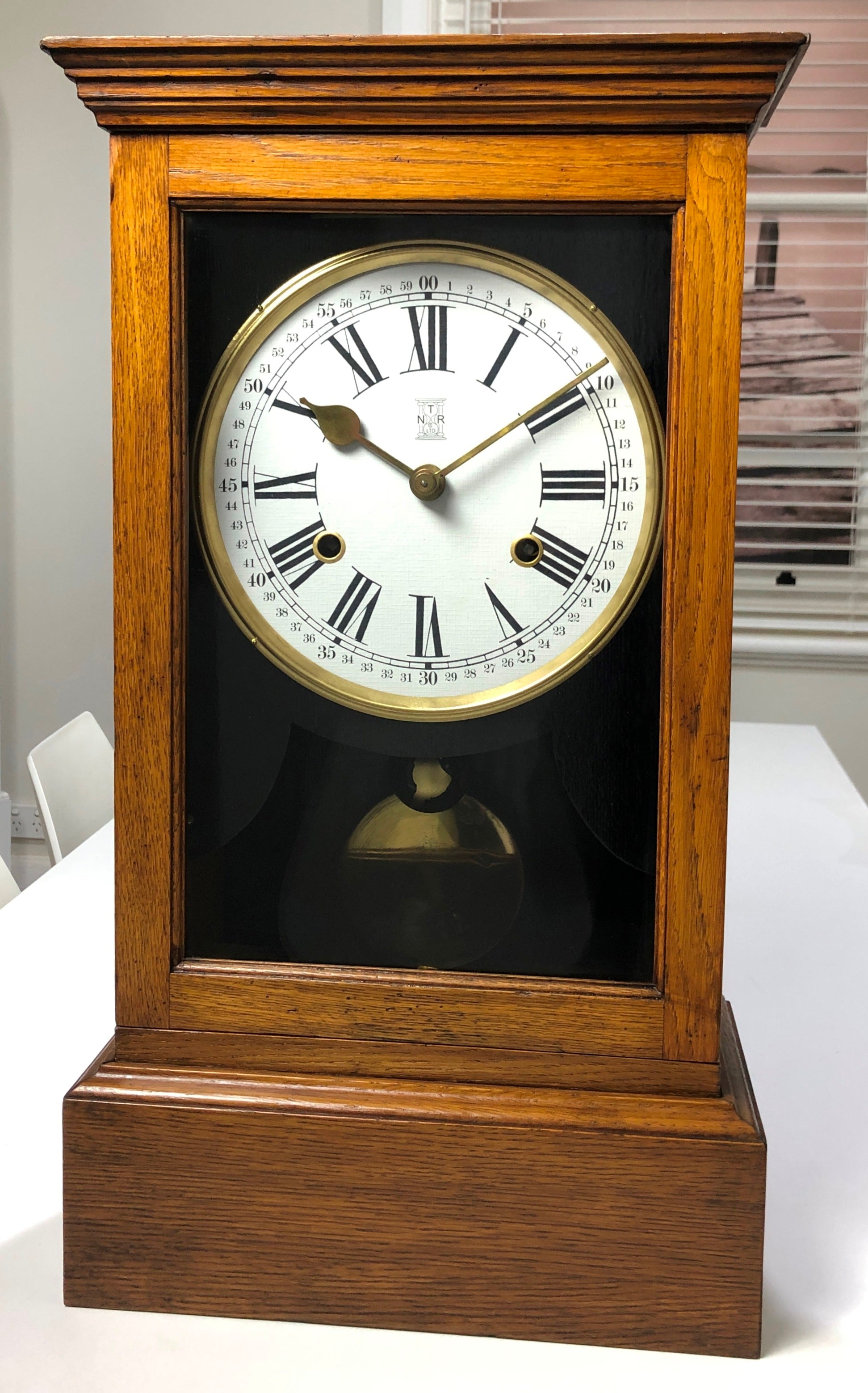 Antique Industrial Timestamp Recorder Mantel Clock | eXibit collection