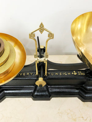 Vintage AVERY Cast Iron Kitchen Scale | eXibit collection