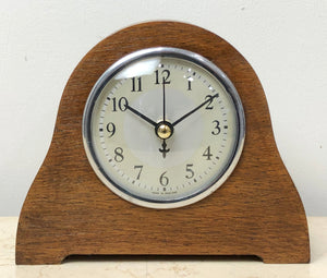 Vintage Enfield Art Deco Battery Mantel Clock | eXibit collection