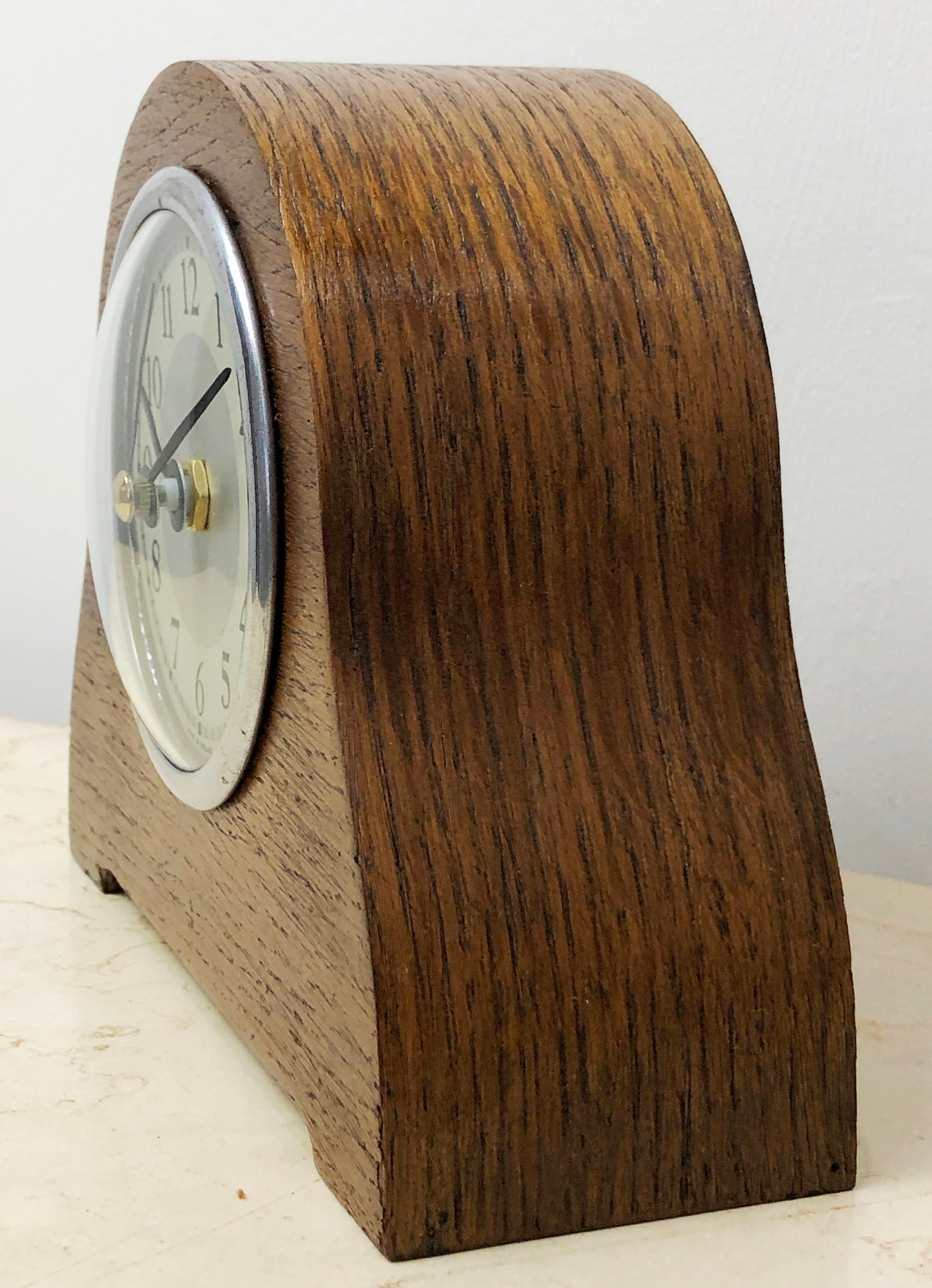 Vintage Enfield Art Deco Battery Mantel Clock | eXibit collection