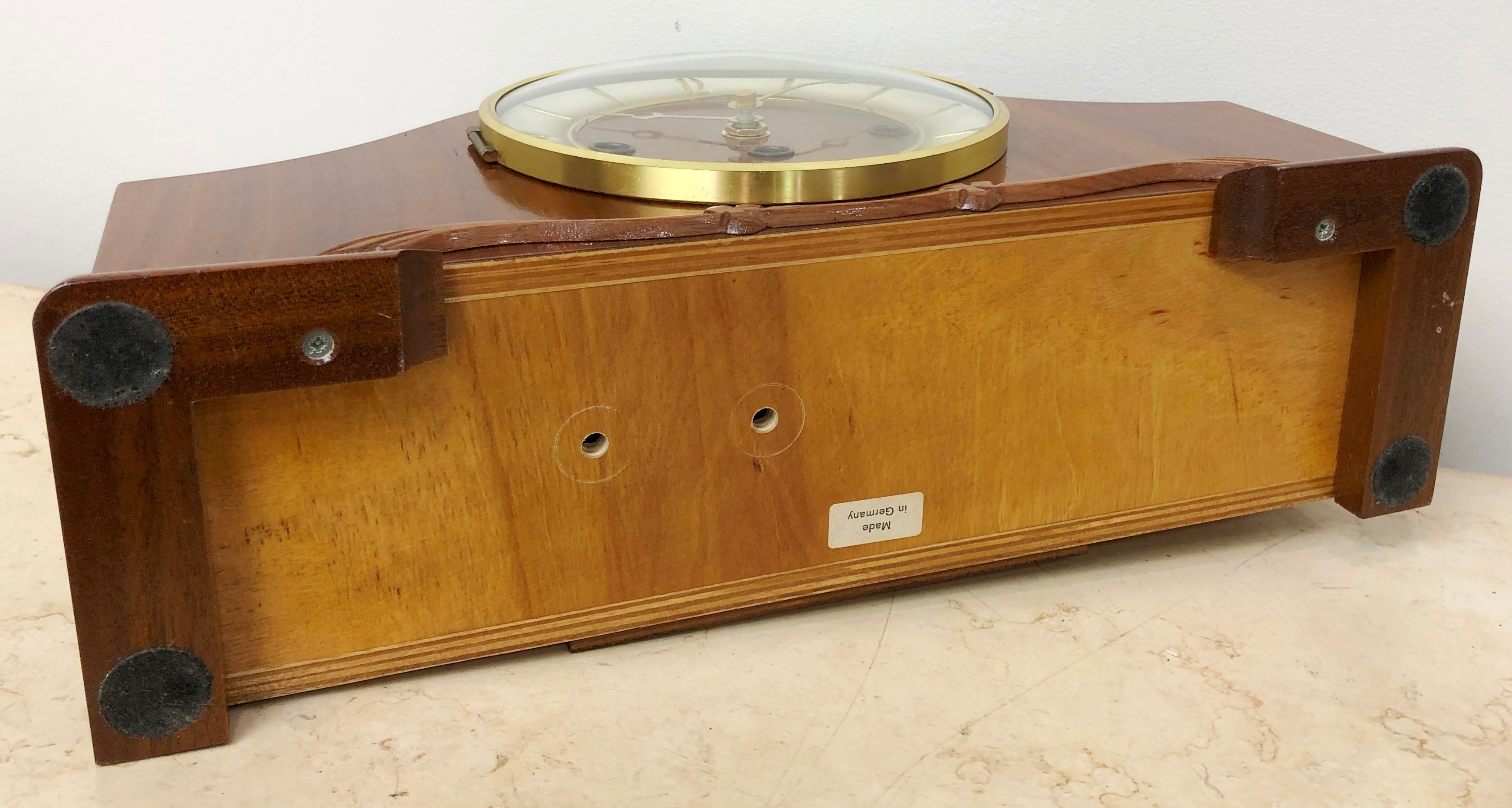 Vintage Franz Hermle Westminster Battery Mantel Clock | eXibit collection