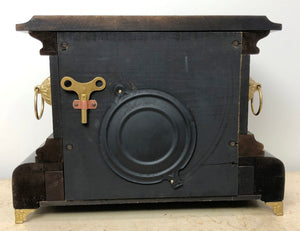 Antique Welch Hammer on Coil Chime Pendulum Mantel Clock  | eXibit collection