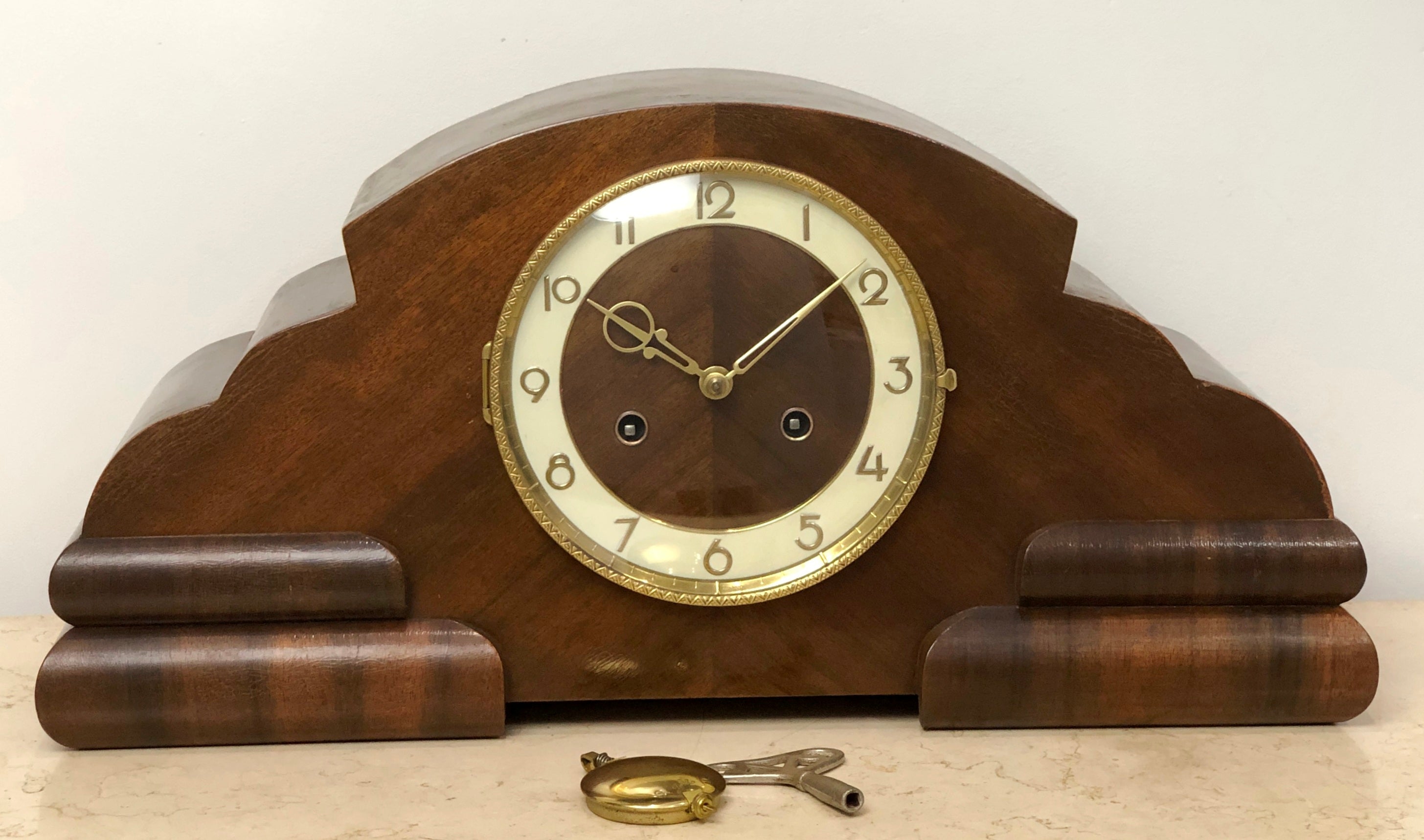 Vintage Juba Hammer Chime Mantel Clock | eXibit collection