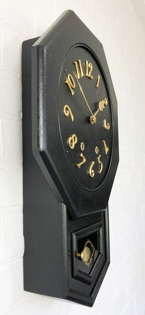 Antique NEW HAVEN Octagon Wall Clock | eXibit collection