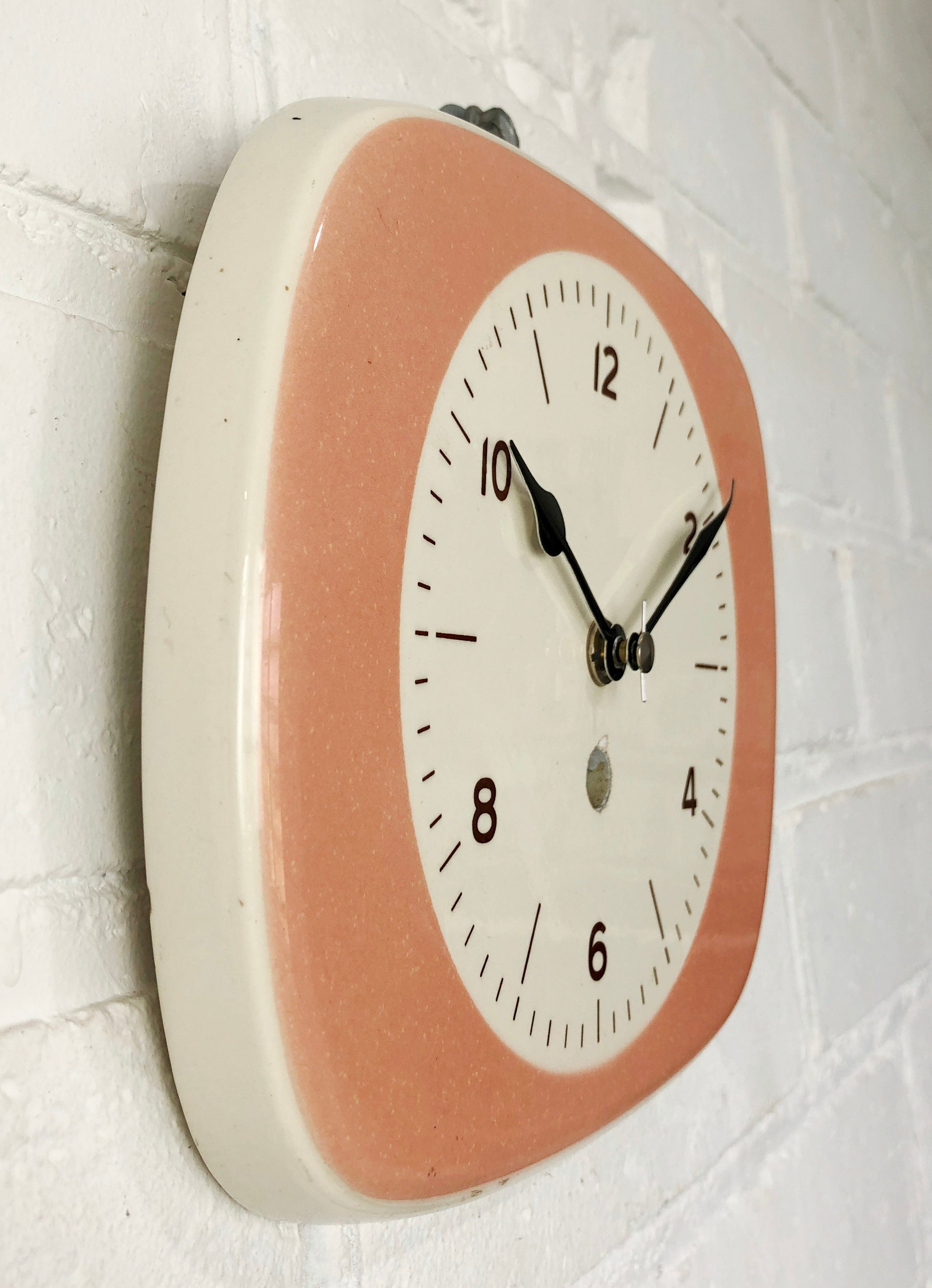 Original Vintage Ceramic Kitchen Wall Clock | eXibit collection