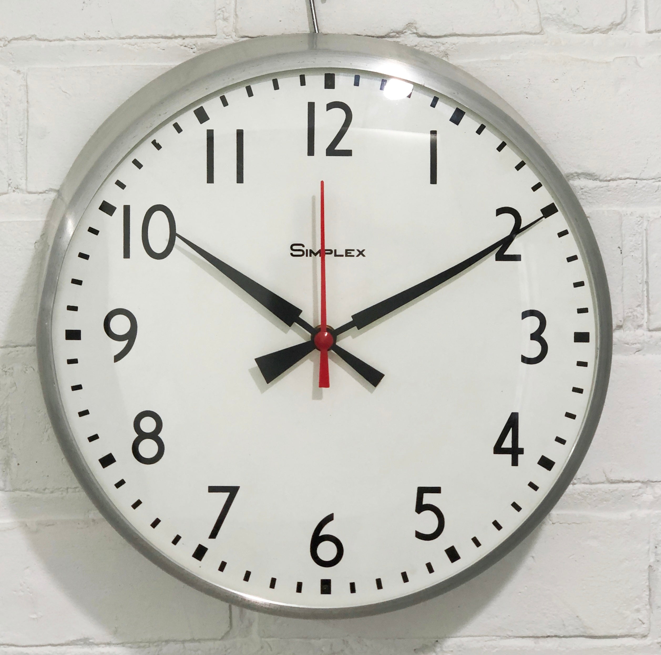 Vintage SIMPLEX Battery Wall School Clock | Adelaide Clocks