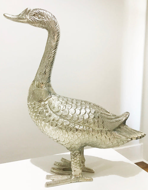 Vintage Sculptured Metal Swan | Adelaide Clocks