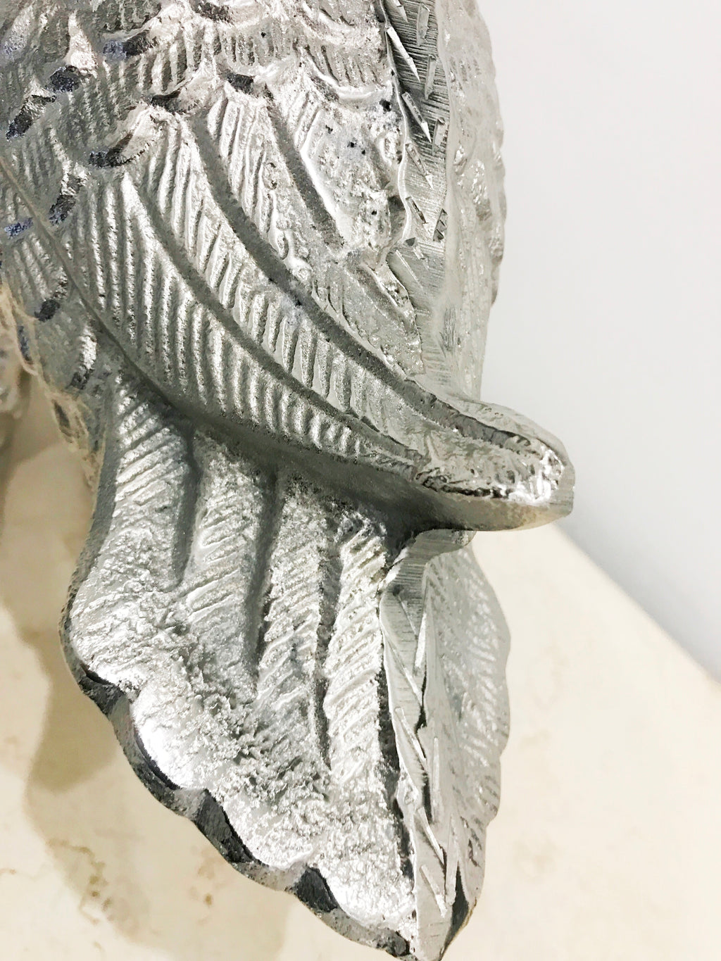 Vintage Sculptured Metal Swan | Adelaide Clocks