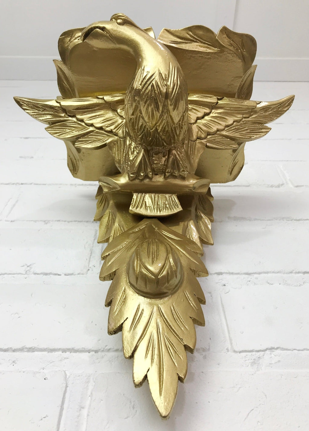 Wood Carved Eagle Wall Sconce | Adelaide Clocks