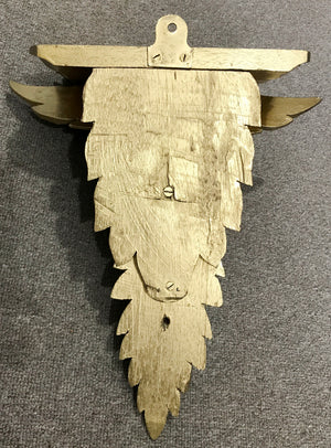 Wood Carved Eagle Wall Sconce | eXibit collection