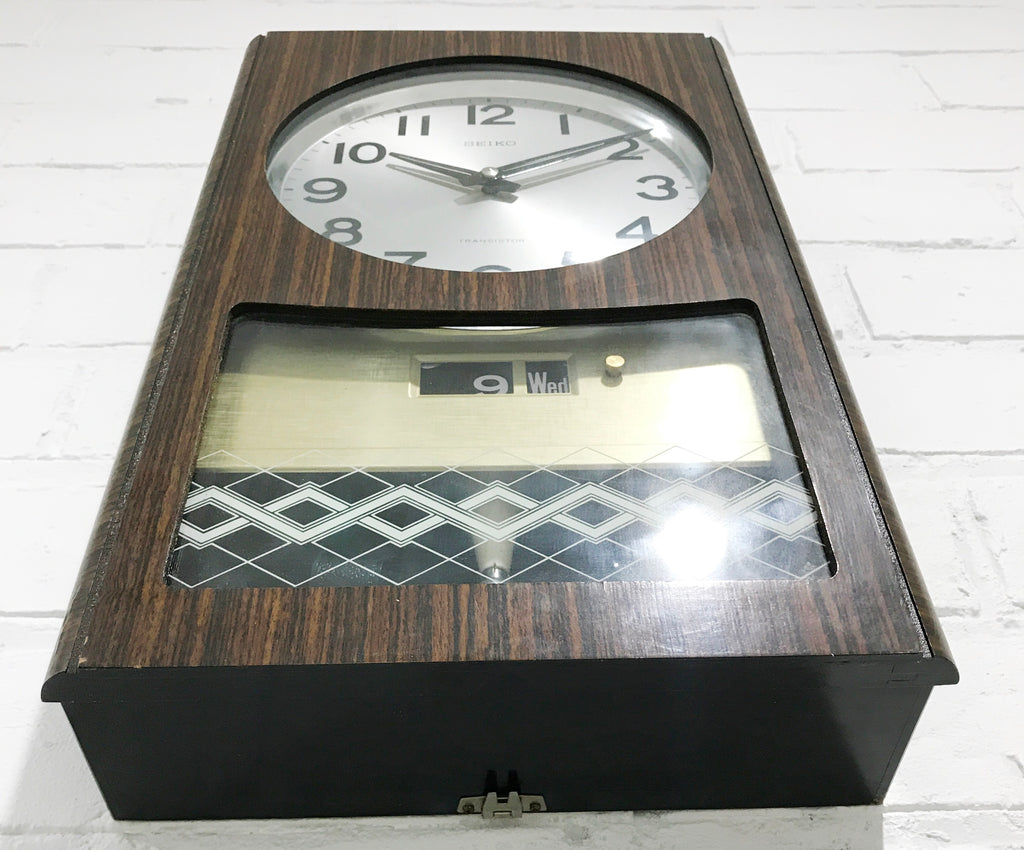 Vintage Time & Date Wall Clock | eXibit Collection