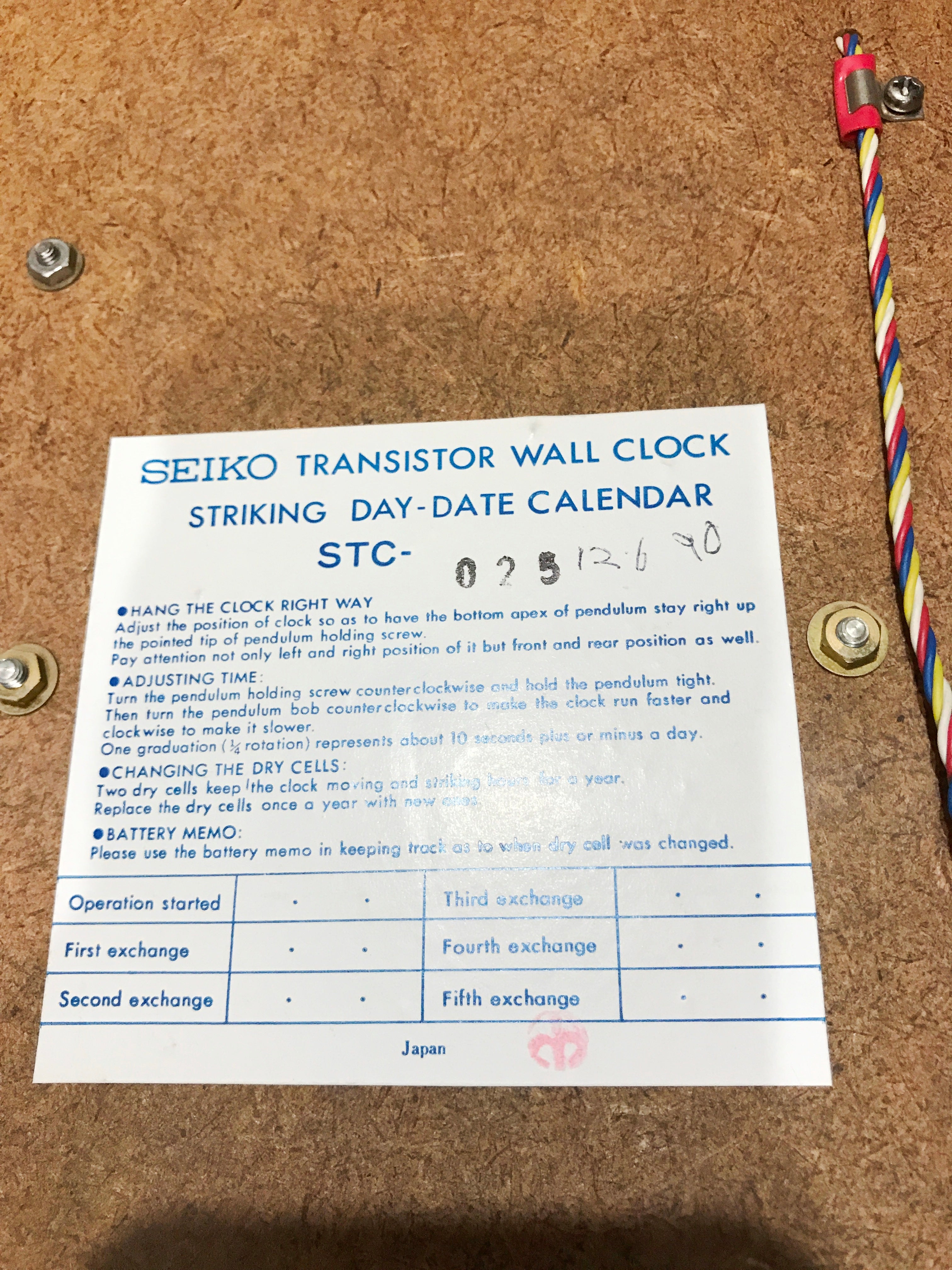 Vintage Time & Date Wall Clock | eXibit Collection