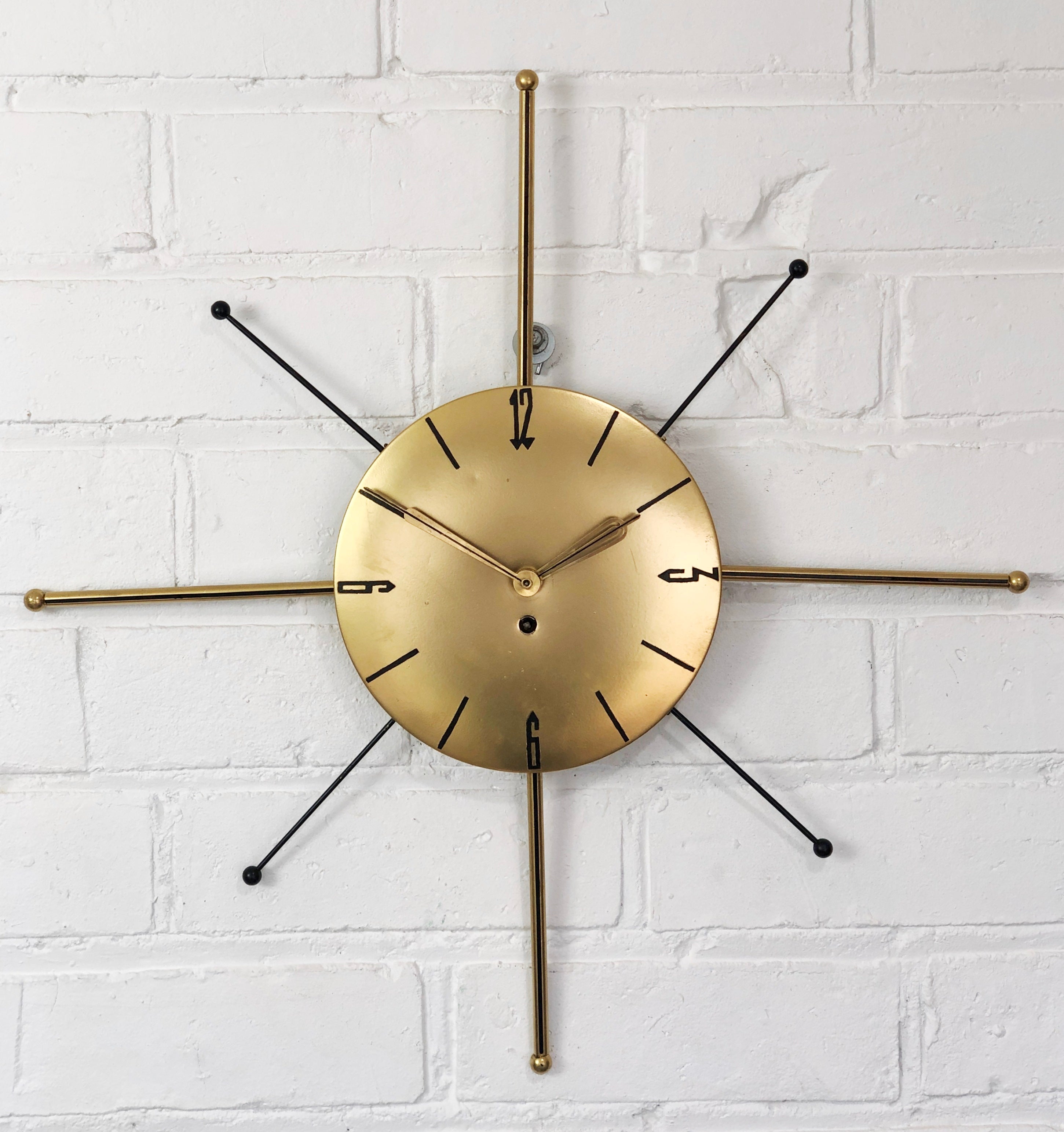 Vintage Starburst German Wall Clock | eXibit collection