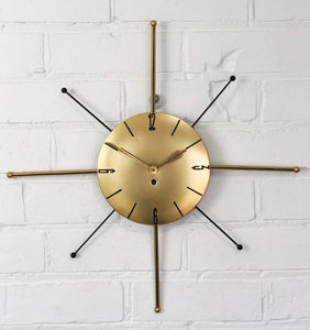 Vintage Starburst German Wall Clock | eXibit collection