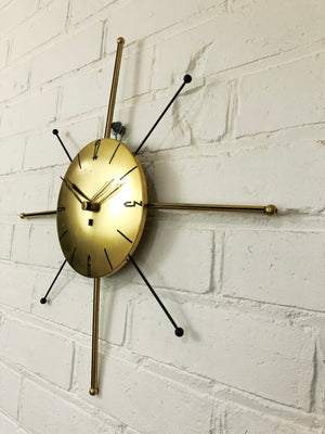 Vintage Starburst German Wall Clock | eXibit collection