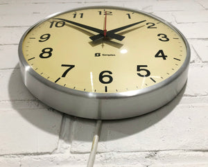 Vintage SIMPLEX Electric Wall School Kitchen Clock | eXibit collection