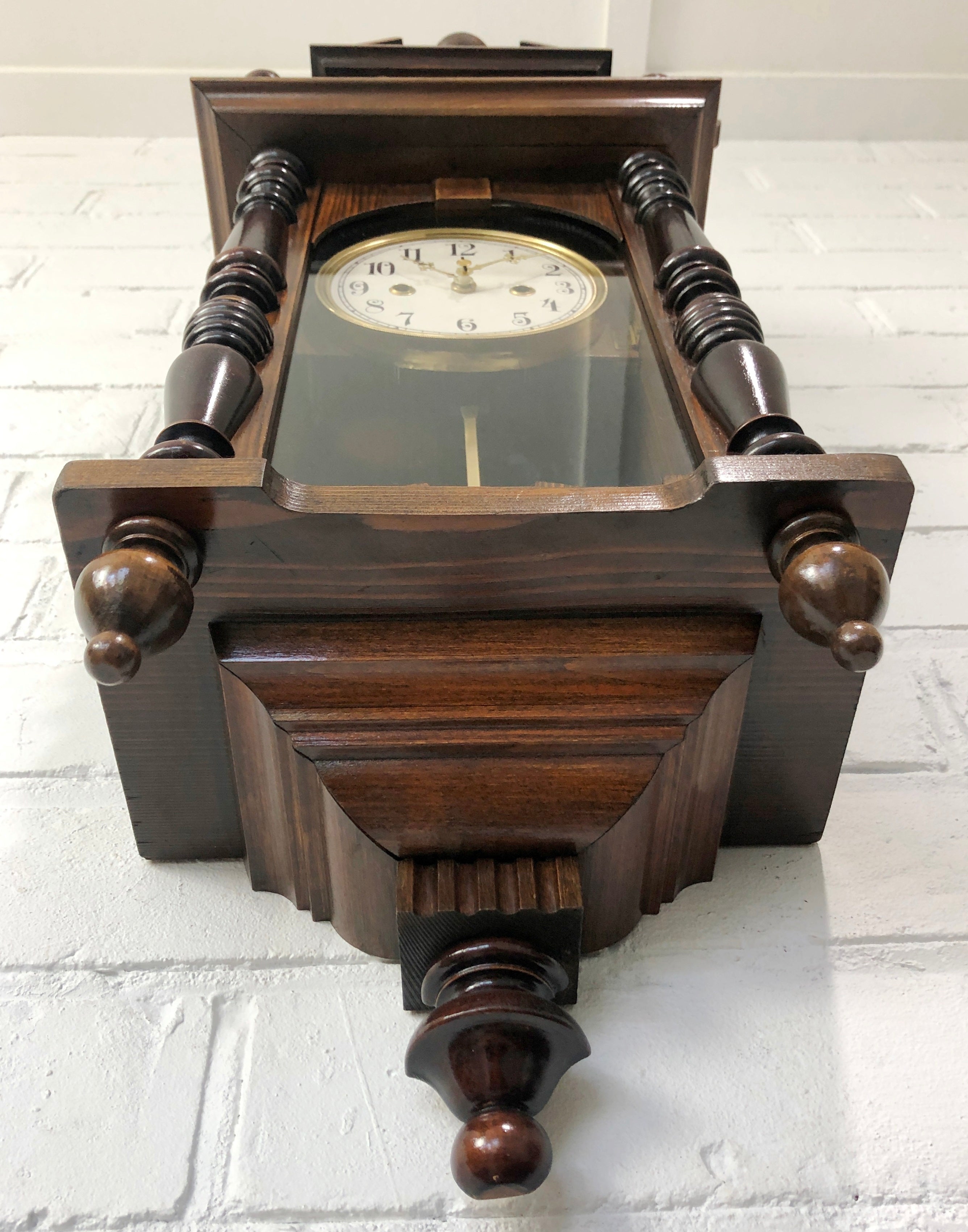 Original Antique HAC Musical Battery Wall Clock | eXibit collection