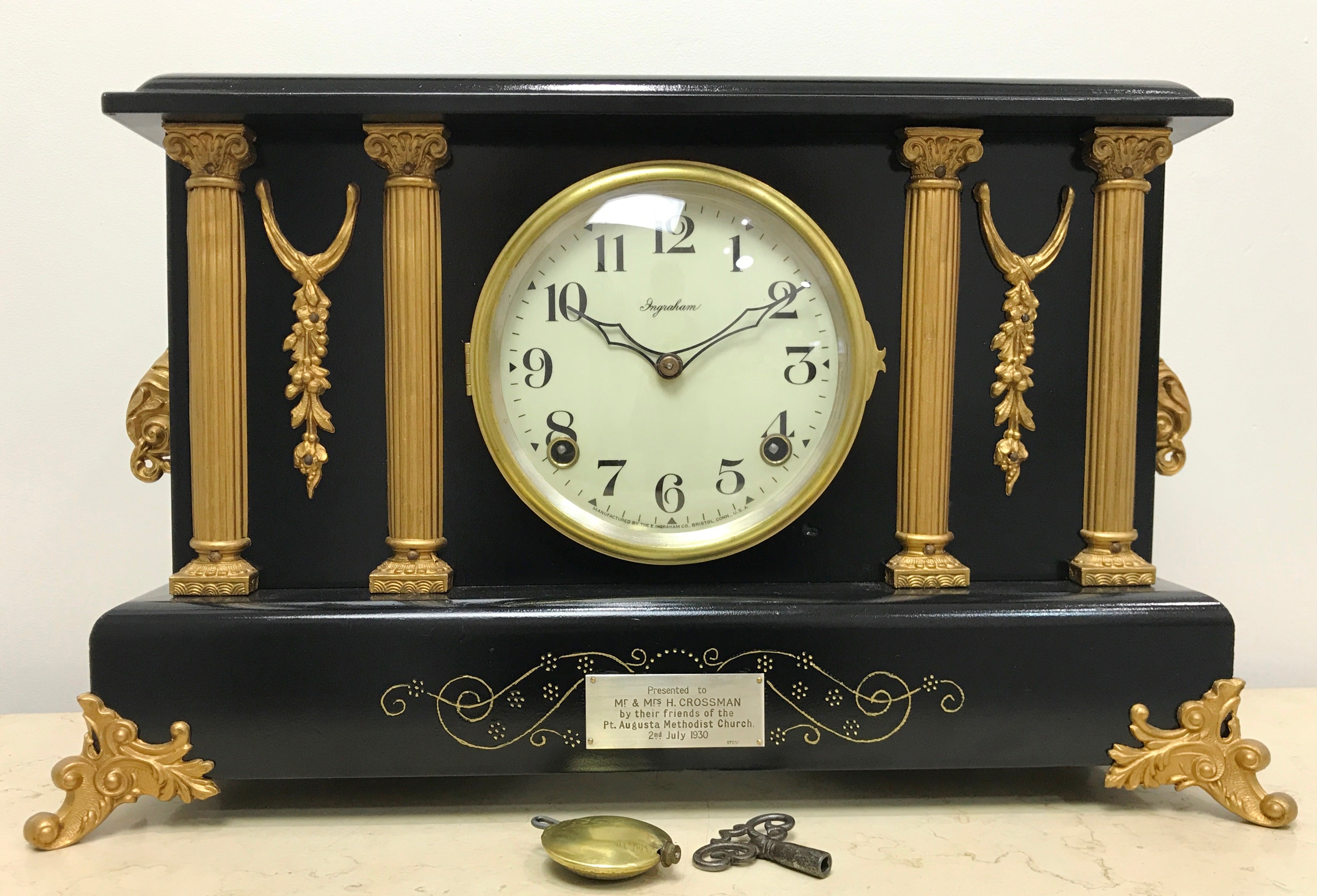 Antique Ingraham Mantel Clock | eXibit collection