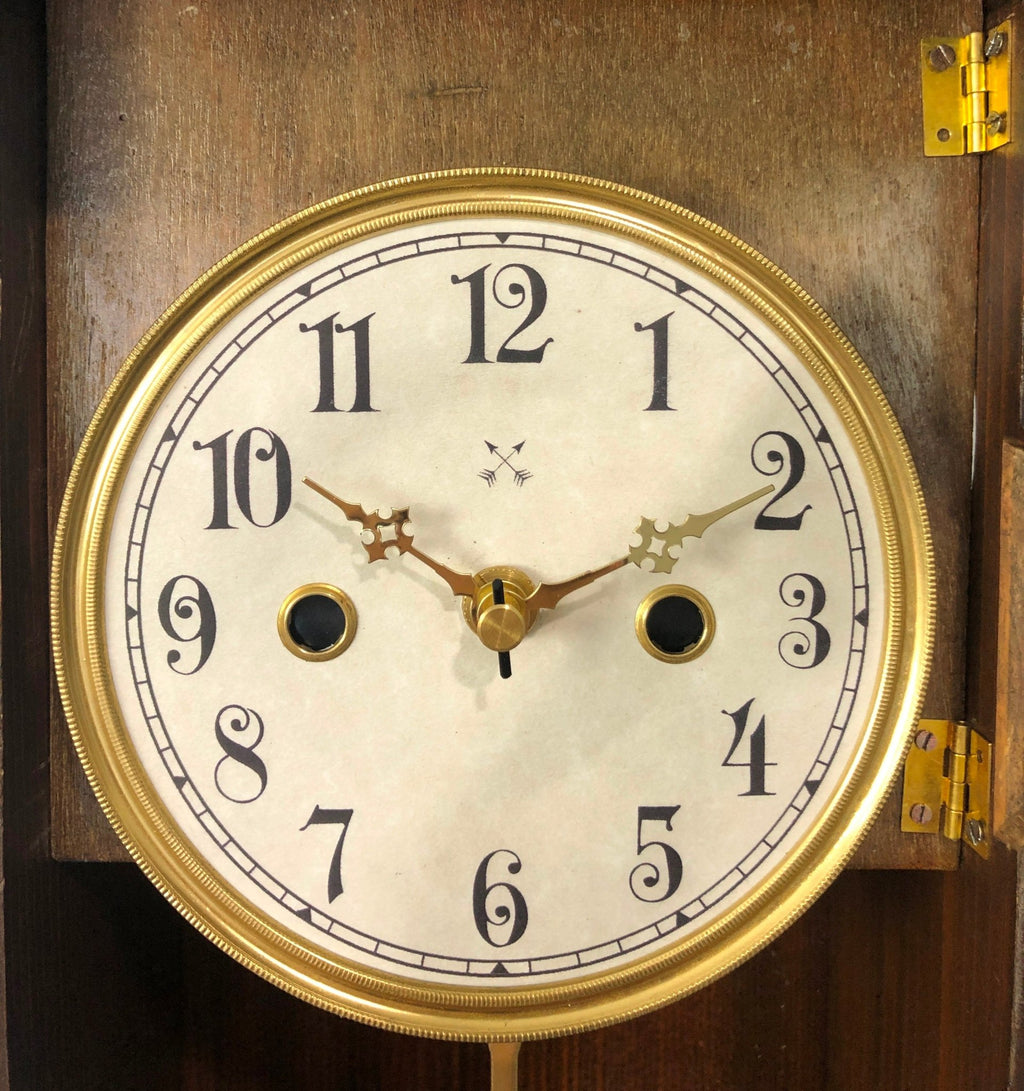 Original Antique HAC Musical Battery Wall Clock | Adelaide Clocks