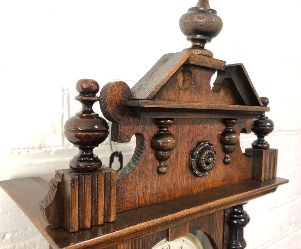Original Antique HAC Musical Battery Wall Clock | Adelaide Clocks