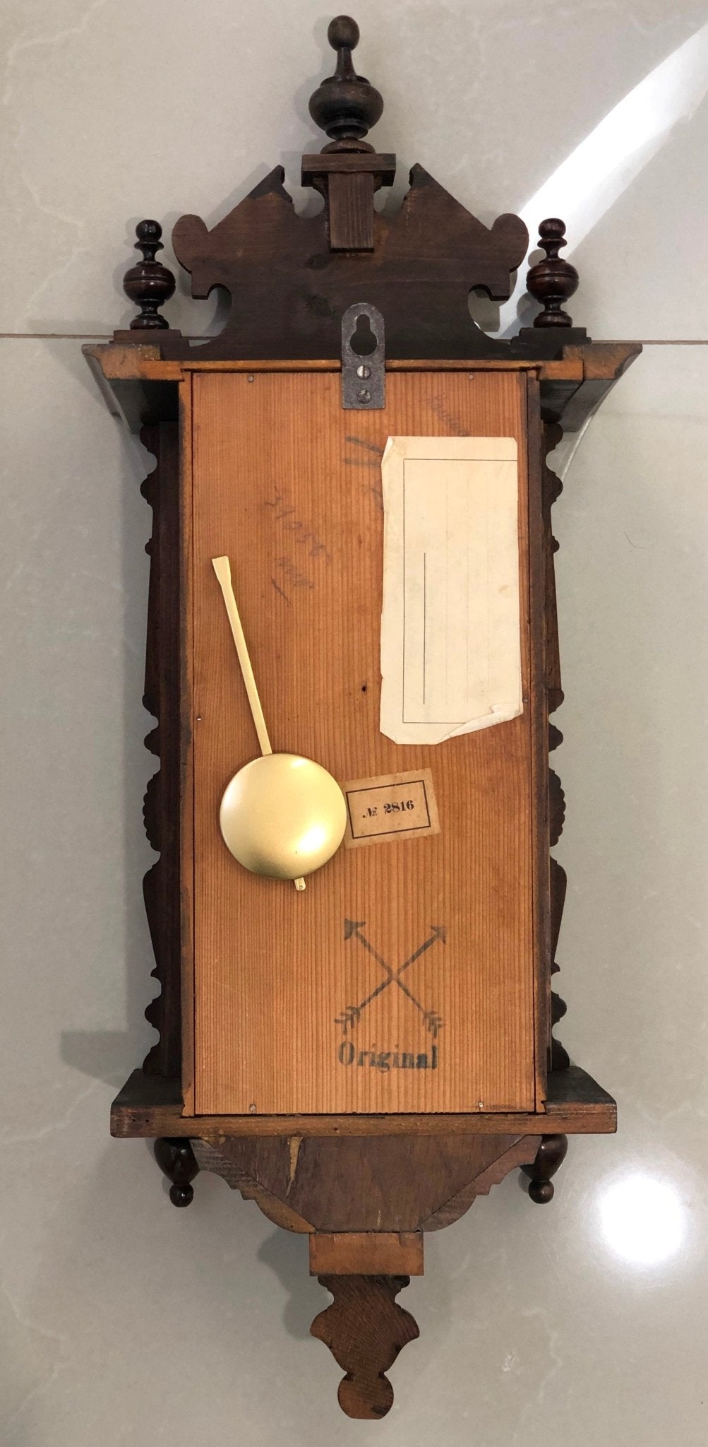 Original Antique HAC Musical Battery Wall Clock | Adelaide Clocks